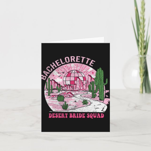 Desert Bride Squad Bachelorette Party Western Bach Card (Front)