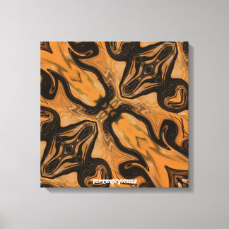 Desert Brown Abstract  On Wrapped  Canvas Print