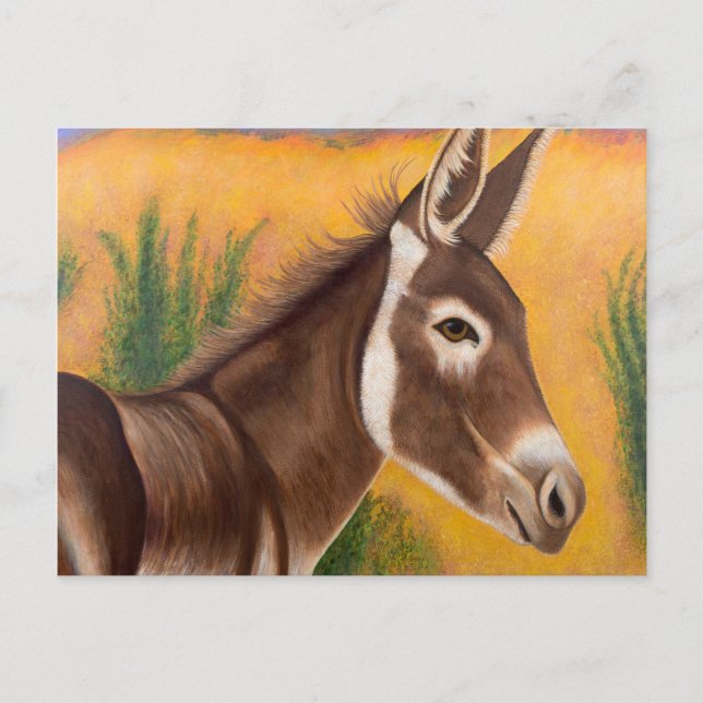 Desert Burro Postcard (Front)
