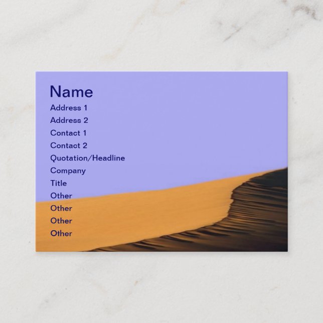 Desert Business Card (Front)