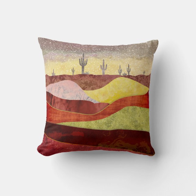 Desert Cacti Landscape Cushion (Front)