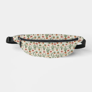 Desert Cacti Succulent Seamless Pattern Bum Bags