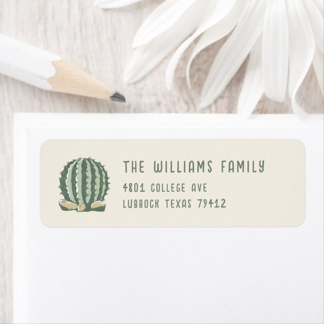 Desert Cactus  Address Label (Insitu)