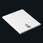 Desert Cactus Bloom | Desert Theme Lined Notepad<br><div class="desc">A vibrant and colourful cactus bloom themed notepads for your home or office.</div>