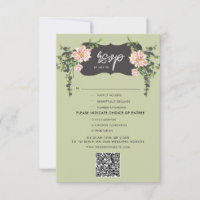 Desert Cactus Bloom Response Card w Menu Options