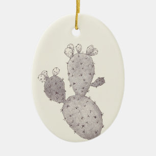 Desert Cactus Ceramic Tree Decoration