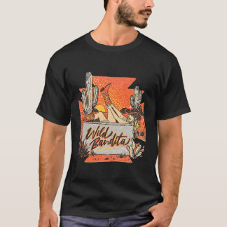Desert Cactus Cow Wild Bandita Western Country T-Shirt