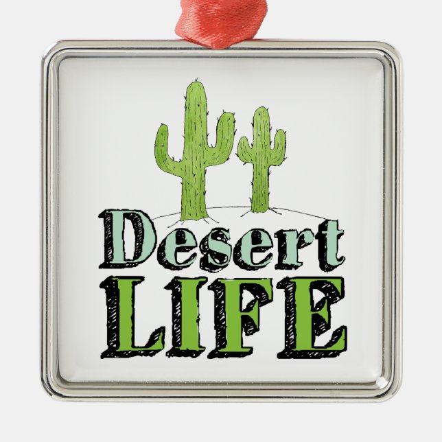 Desert Cactus Desert Plants Cactus Tree Design Metal Tree Decoration (Front)