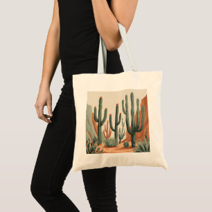 Desert Cactus Garden Southwestern Tote Bag