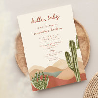 Desert cactus gender neutral baby shower