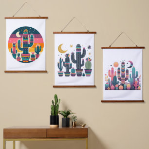 Desert Cactus  Hanging Tapestry