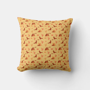 Desert Cactus Mesas Wildlife Cushion