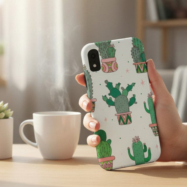 Desert Cactus Pattern Case-Mate iPhone Case (Creator Uploaded)