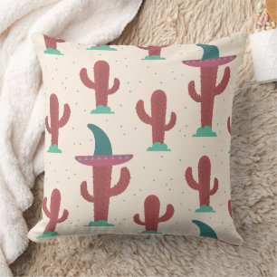 Desert Cactus Pattern Cushion
