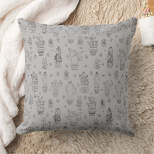 Desert Cactus & Succulents Design Cushion