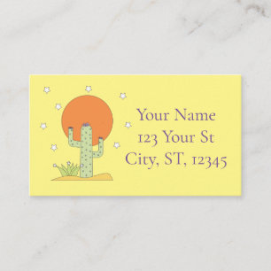 Desert Cactus Sun Thunder_Cove Business Card