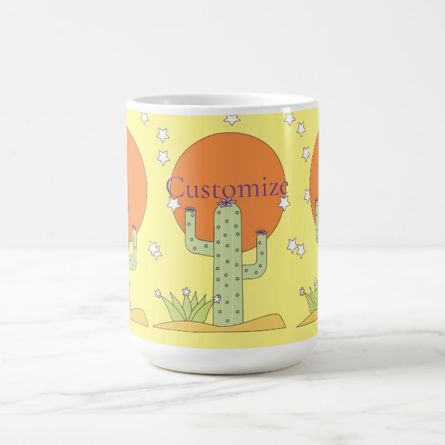 Desert Cactus Sun Thunder_Cove  Coffee Mug (Center)