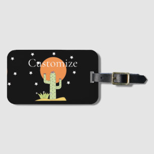 Desert Cactus Sun Thunder_Cove Luggage Tag