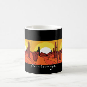 Desert Cactus Sunset Thunder_Cove Coffee Mug