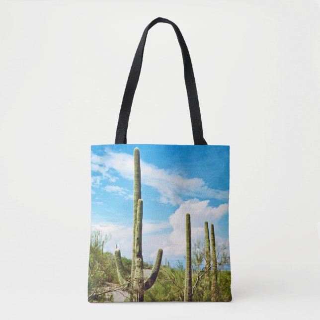 Desert Cactus Tote Bag (Front)
