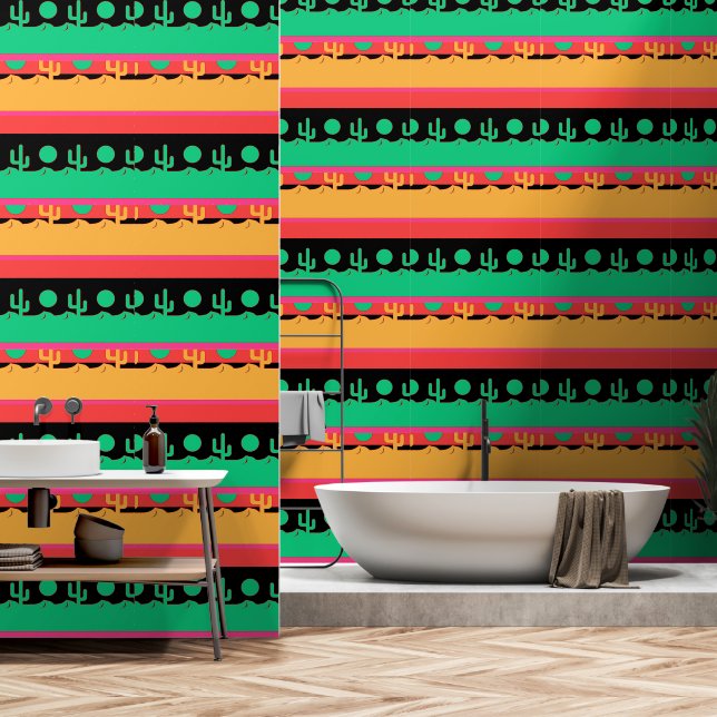 Desert Cactus  Wallpaper (Bathroom)