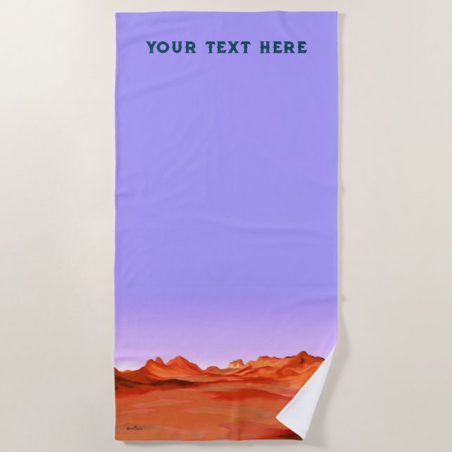 Desert Calm Beach Towel (Front)