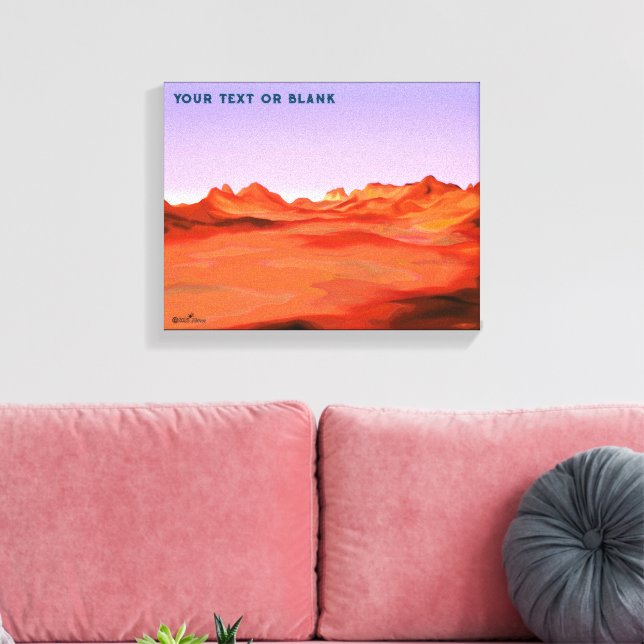 Desert Calm Canvas Print (Insitu(LivingRoom))