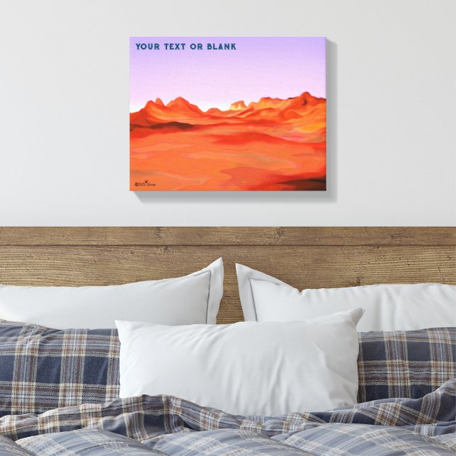 Desert Calm Canvas Print (Insitu(Bedroom))