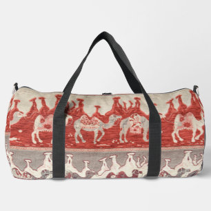 Desert Camels Caravan Art Duffle Bag