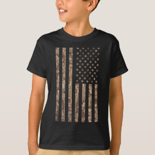 Desert Camo American Flag Military 4th Of July Ame T-Shirt