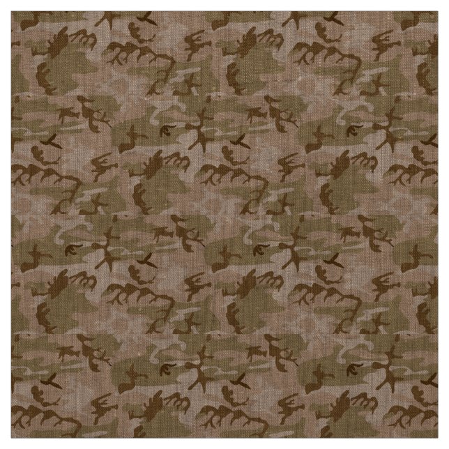 Desert Camo - Brown Camouflage Fabric (Swatch)