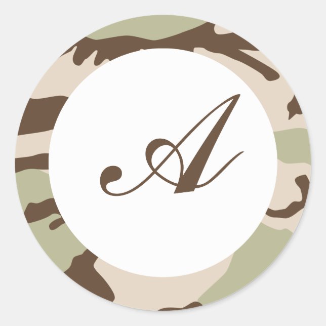 Desert Camo Envelope Seals (Front)