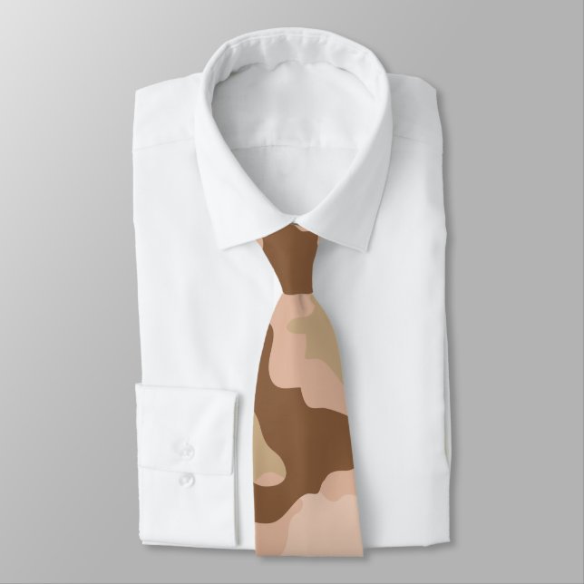 Desert Camo Neck Tie (Tied)