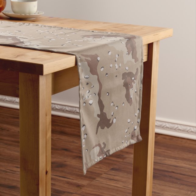 Desert Camo Short Table Runner (In Situ)