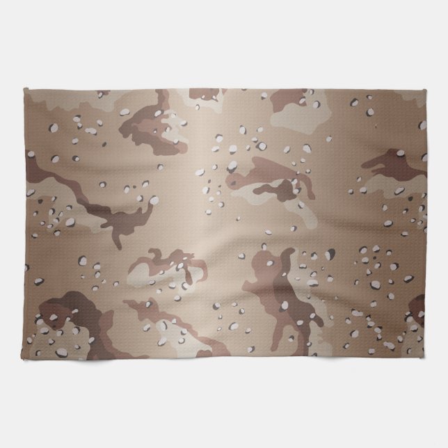 Desert Camo Tea Towel (Horizontal)