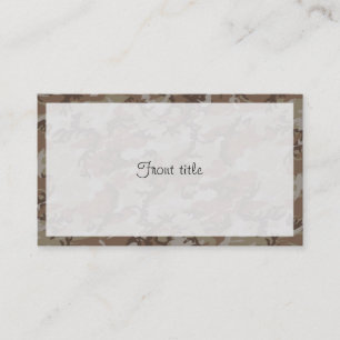 Desert Camouflage Background Business Card
