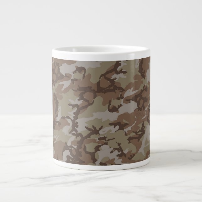 Desert Camouflage Background Large Coffee Mug (Front)