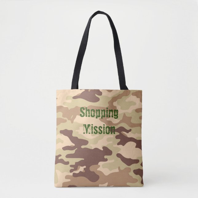 Desert Camouflage Brown Tote Bag (Front)