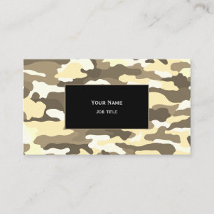 Desert Camouflage Business Card