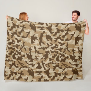 Desert Camouflage Fleece Blanket