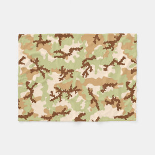 Desert camouflage fleece blanket