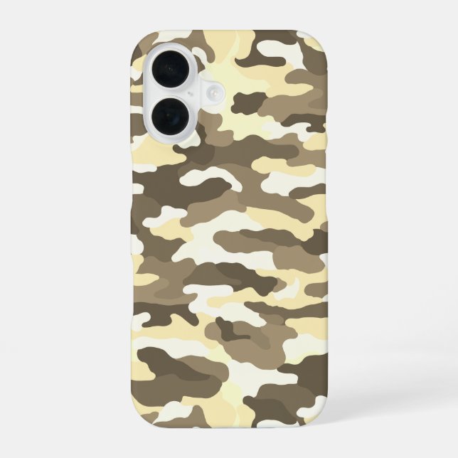 Desert Camouflage iPhone 16 Case (Back)