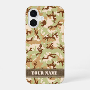 Desert Camouflage iPhone 16 Case