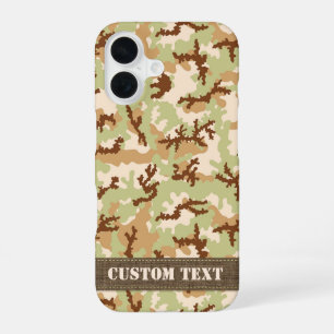 Desert Camouflage iPhone 16 Case