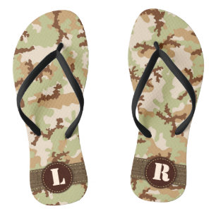 Desert camouflage jandals