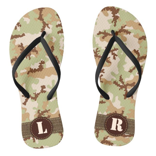 Desert camouflage jandals (Footbed)