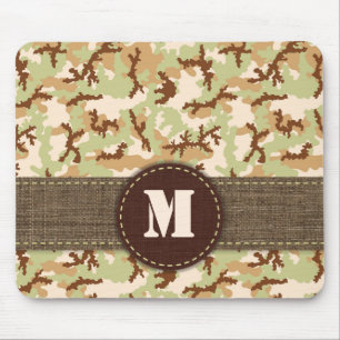 Desert camouflage mouse pad