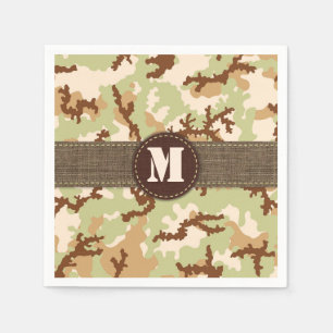 Desert camouflage napkin
