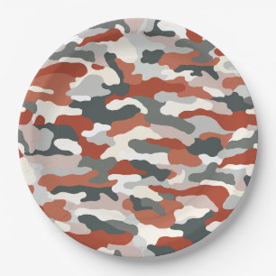 Desert Camouflage Paper Plate