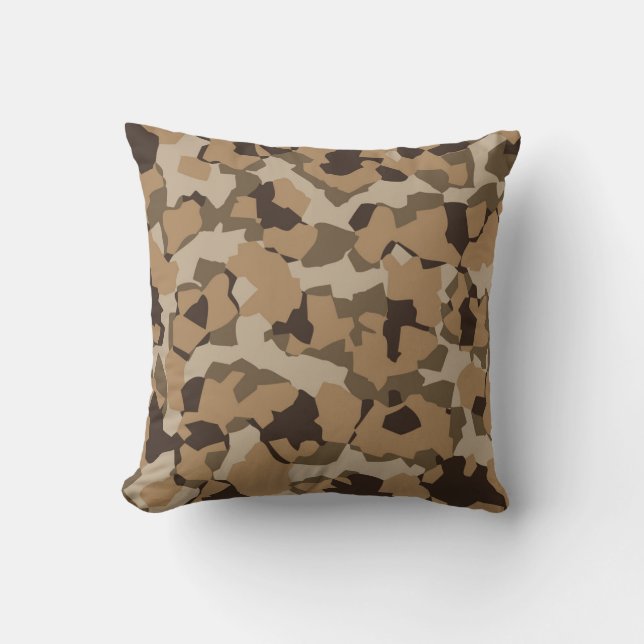 Desert Camouflage Pattern Cushion (Front)